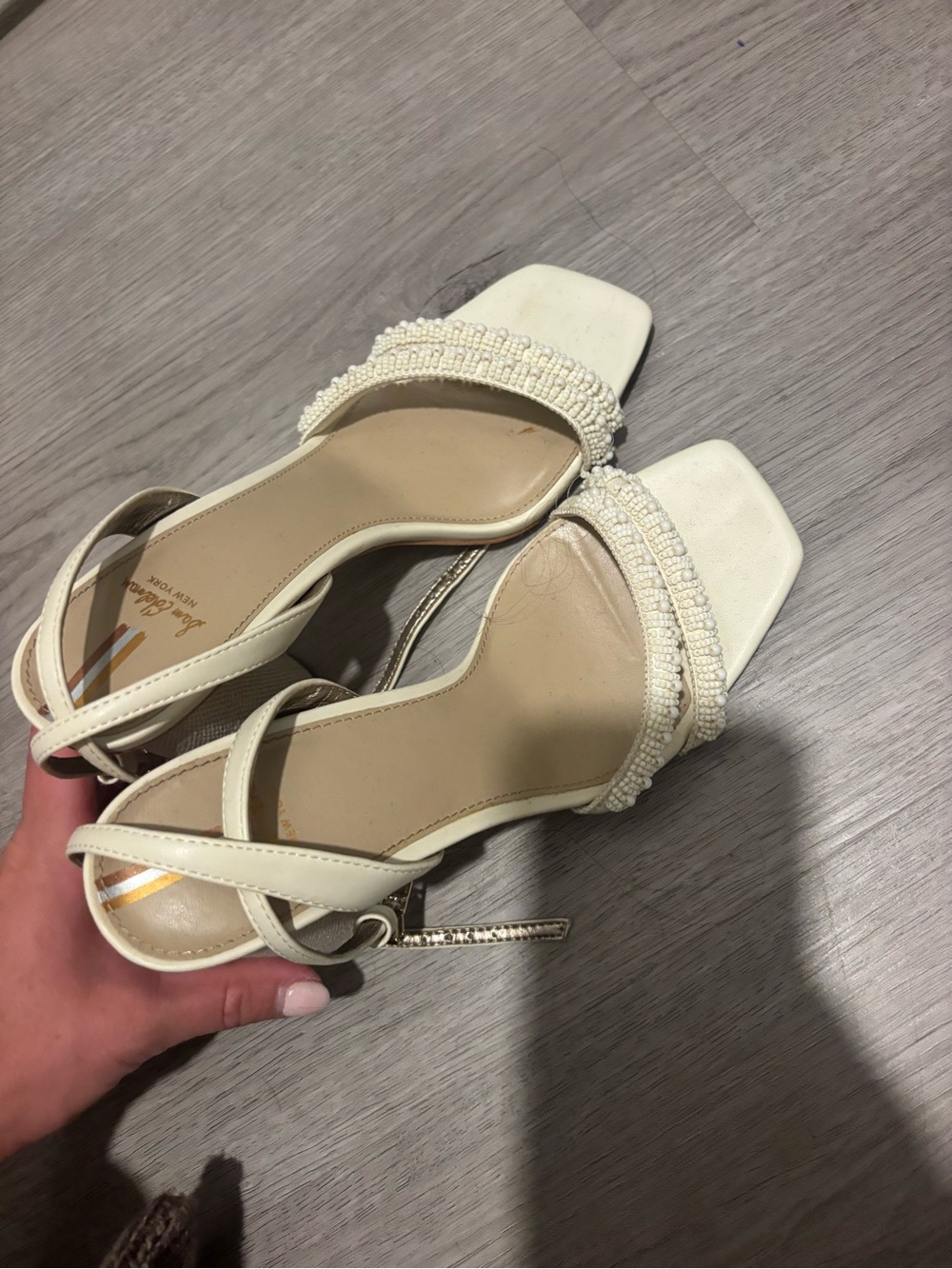 sam edelman 3.5 inch heel tan size 8